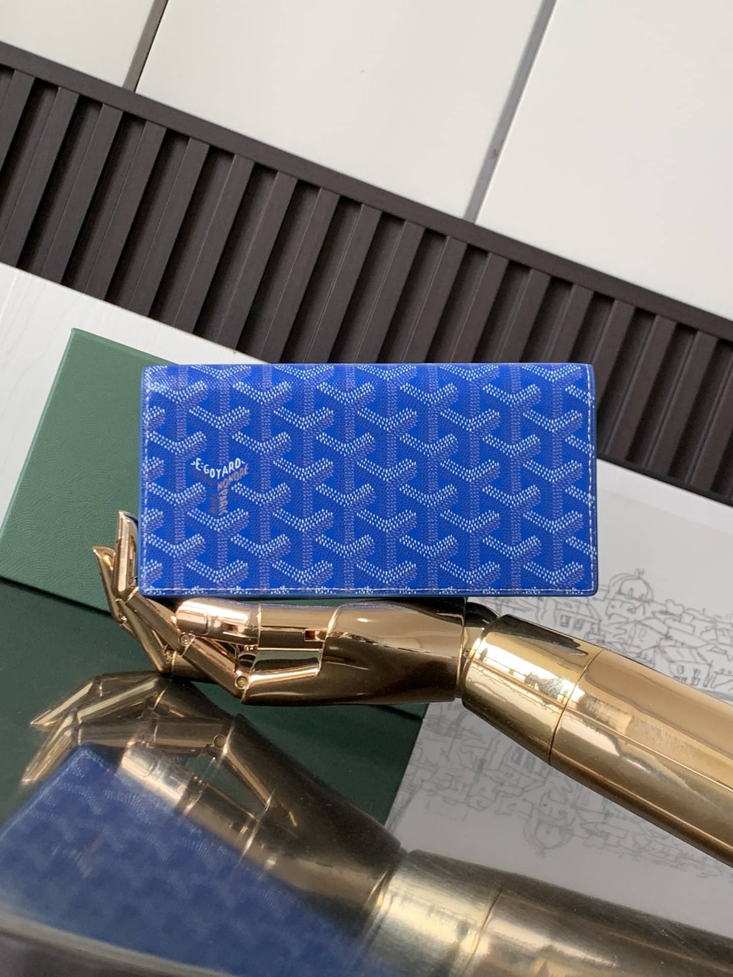 Goyard Long Wallet Sky Blue