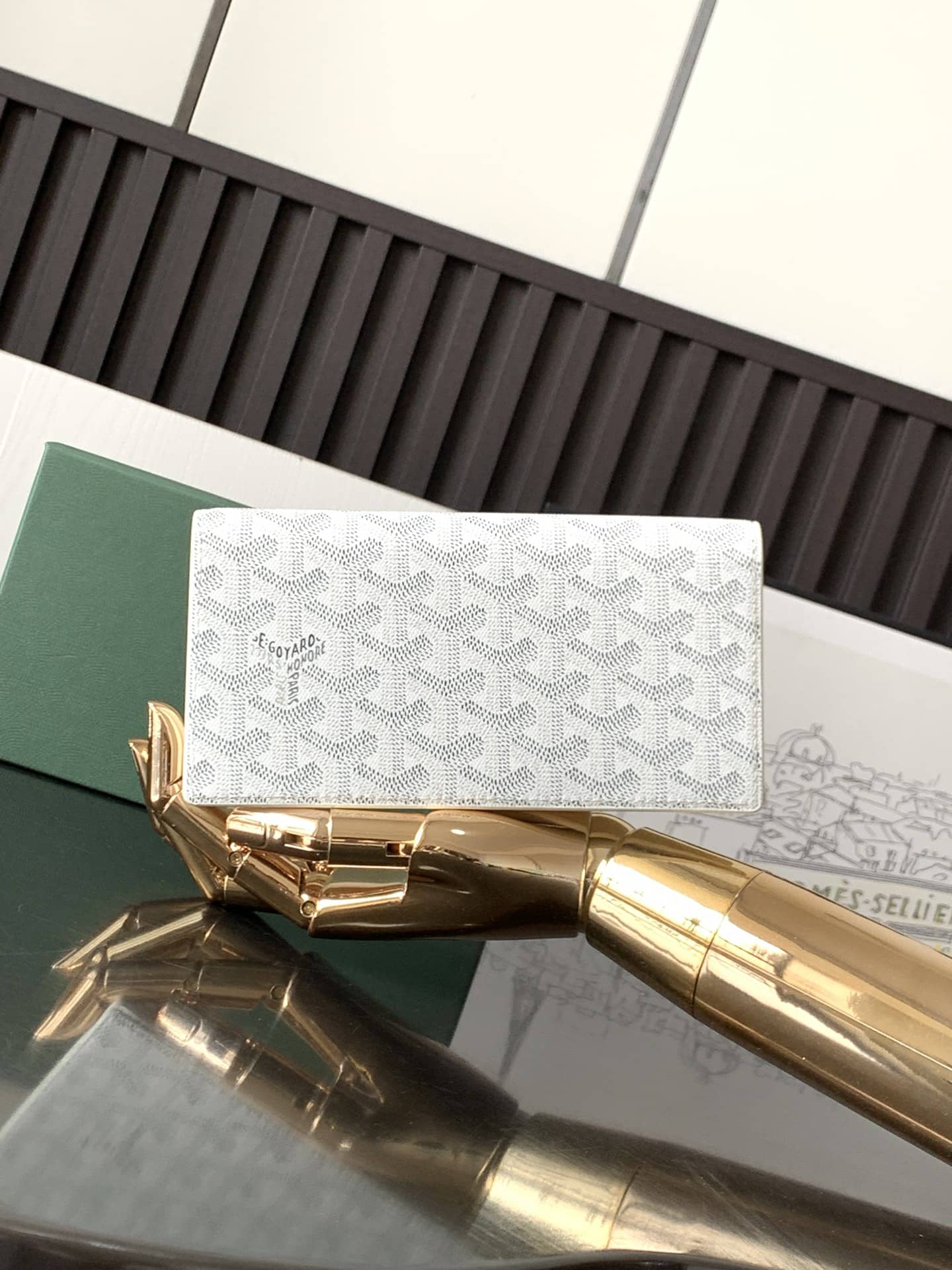 Goyard Long Wallet White