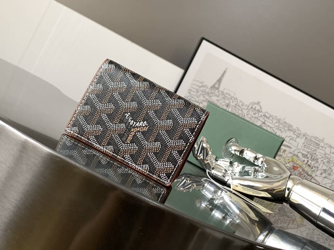 Goyard Malesherbes Card Wallet Black & Tan