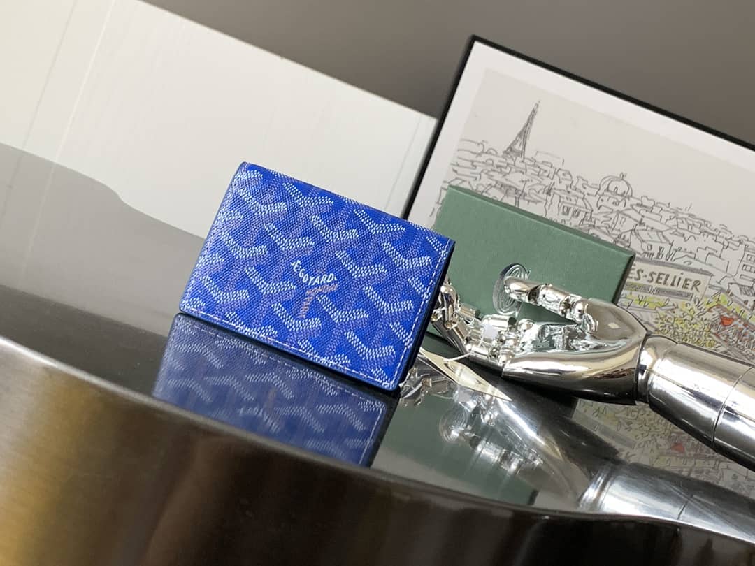 Goyard Malesherbes Card Wallet Sky Blue