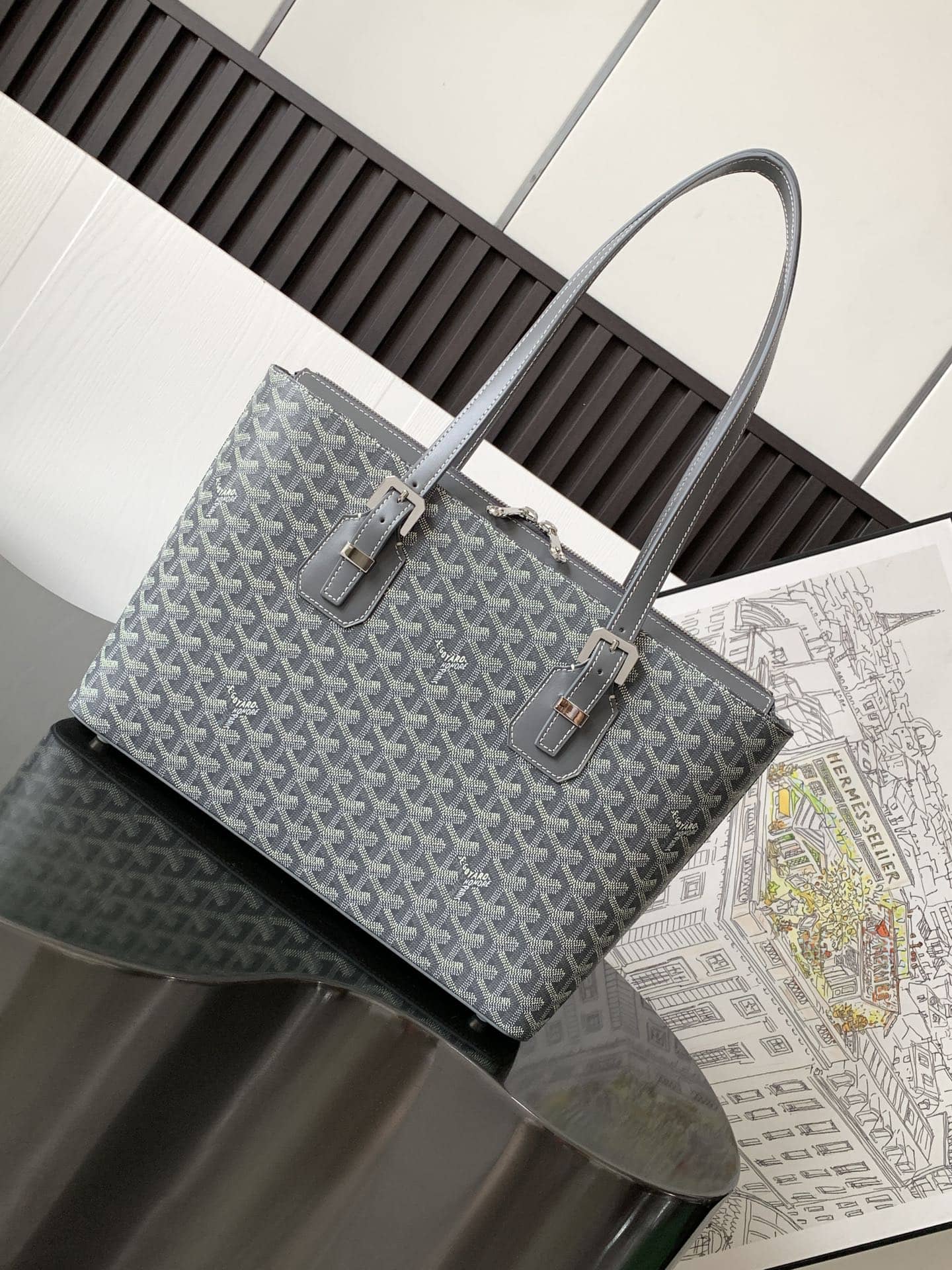 Goyard Marie Galante Bag Grey