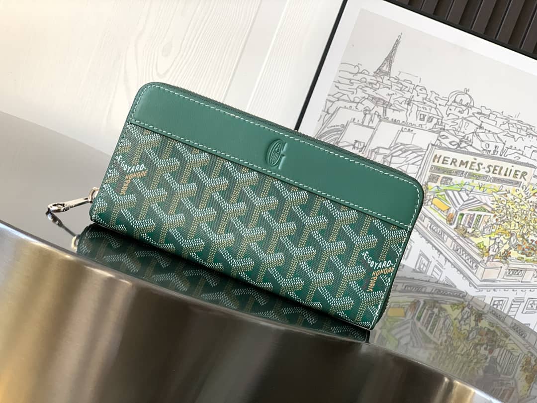 Goyard Matignon GM Wallet Green