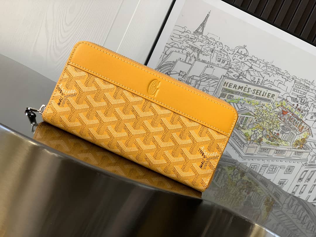 Goyard Matignon GM Wallet Yellow