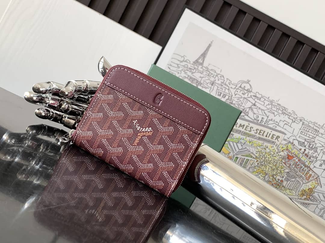 Goyard Matignon Mini Wallet Burgundy