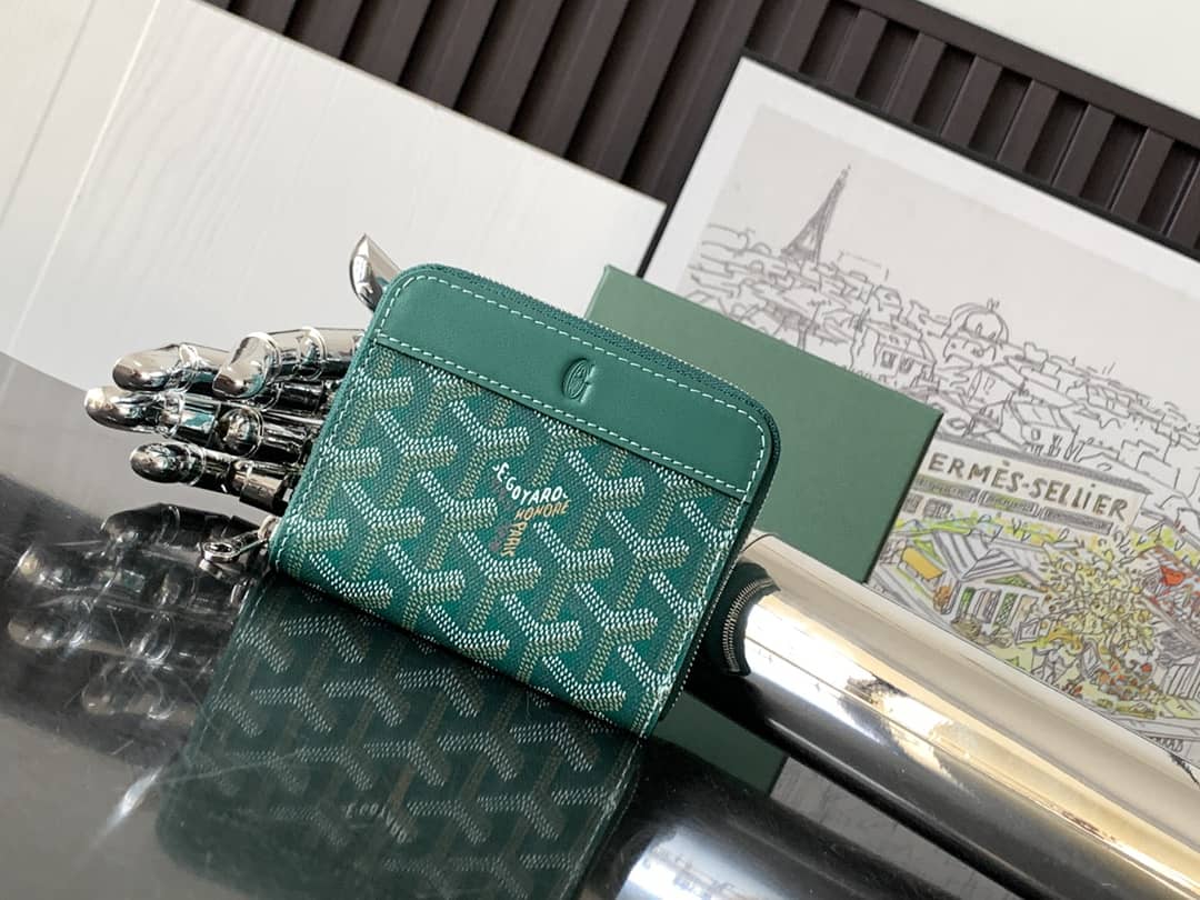 Goyard Matignon Mini Wallet Green