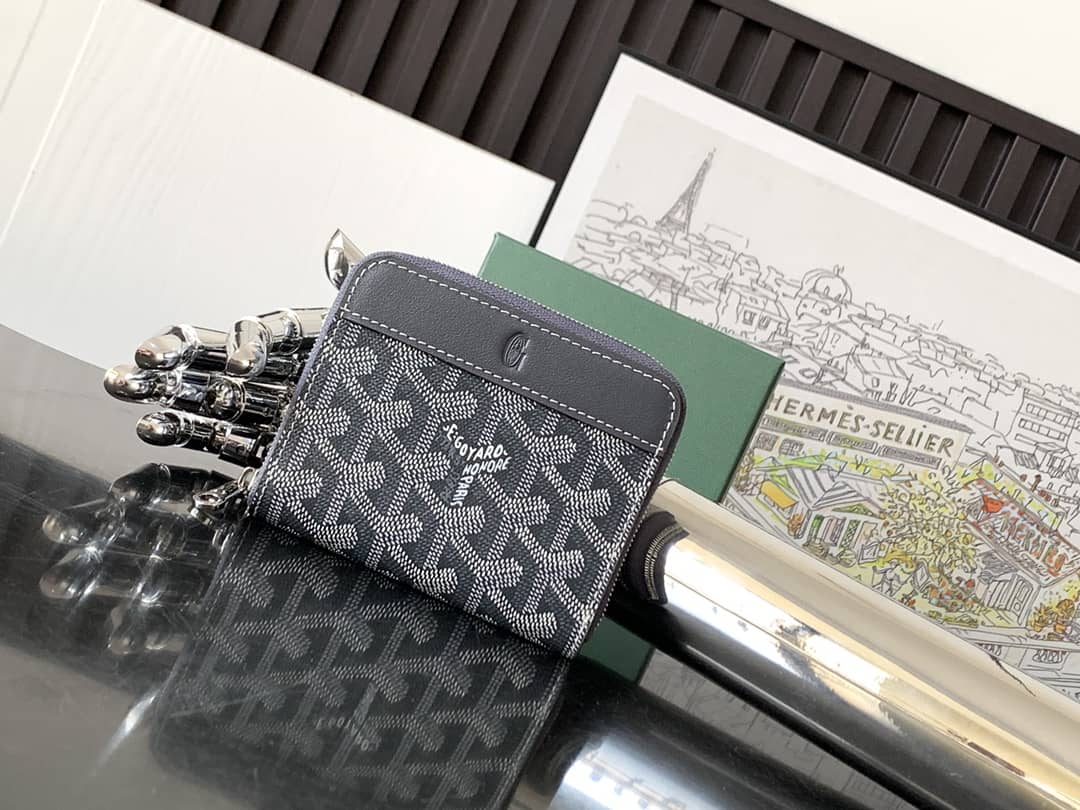 Goyard Matignon Mini Wallet Grey