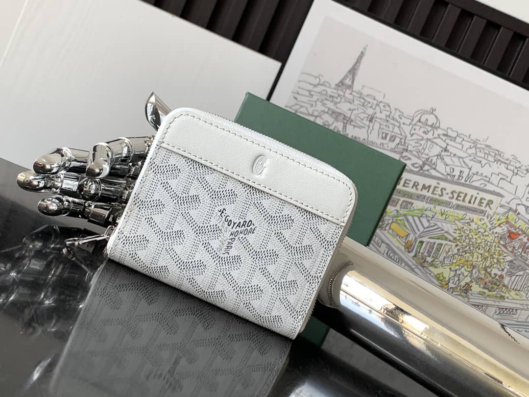 Goyard Matignon Mini Wallet White