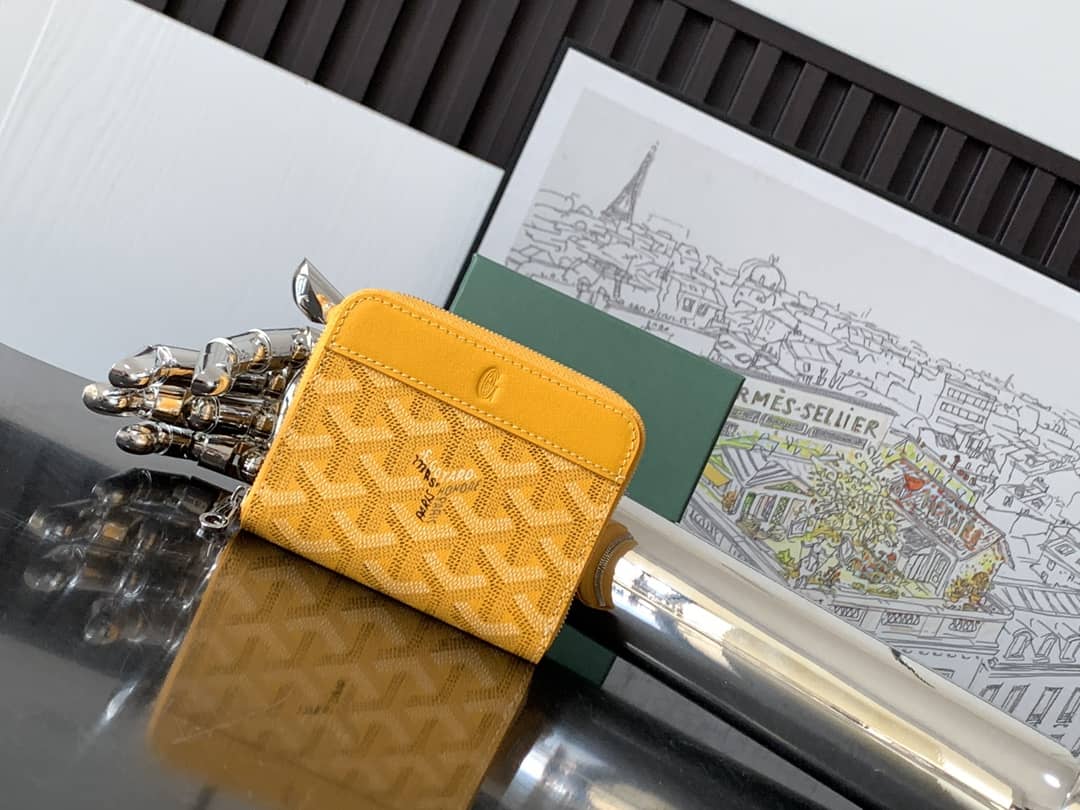 Goyard Matignon Mini Wallet Yellow