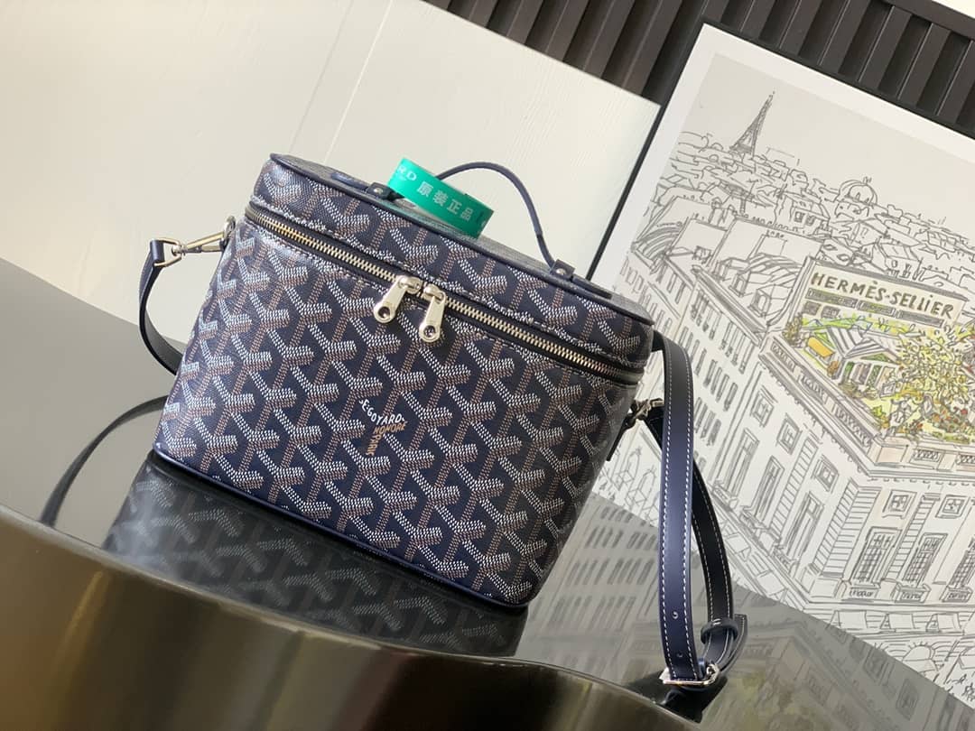 Goyard Muse Vanity Case Navy Blue