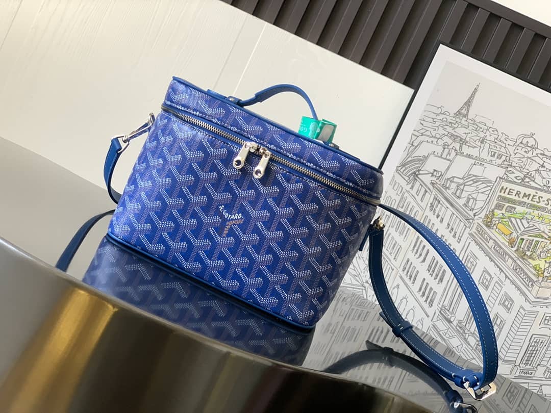 Goyard Muse Vanity Case Sky Blue