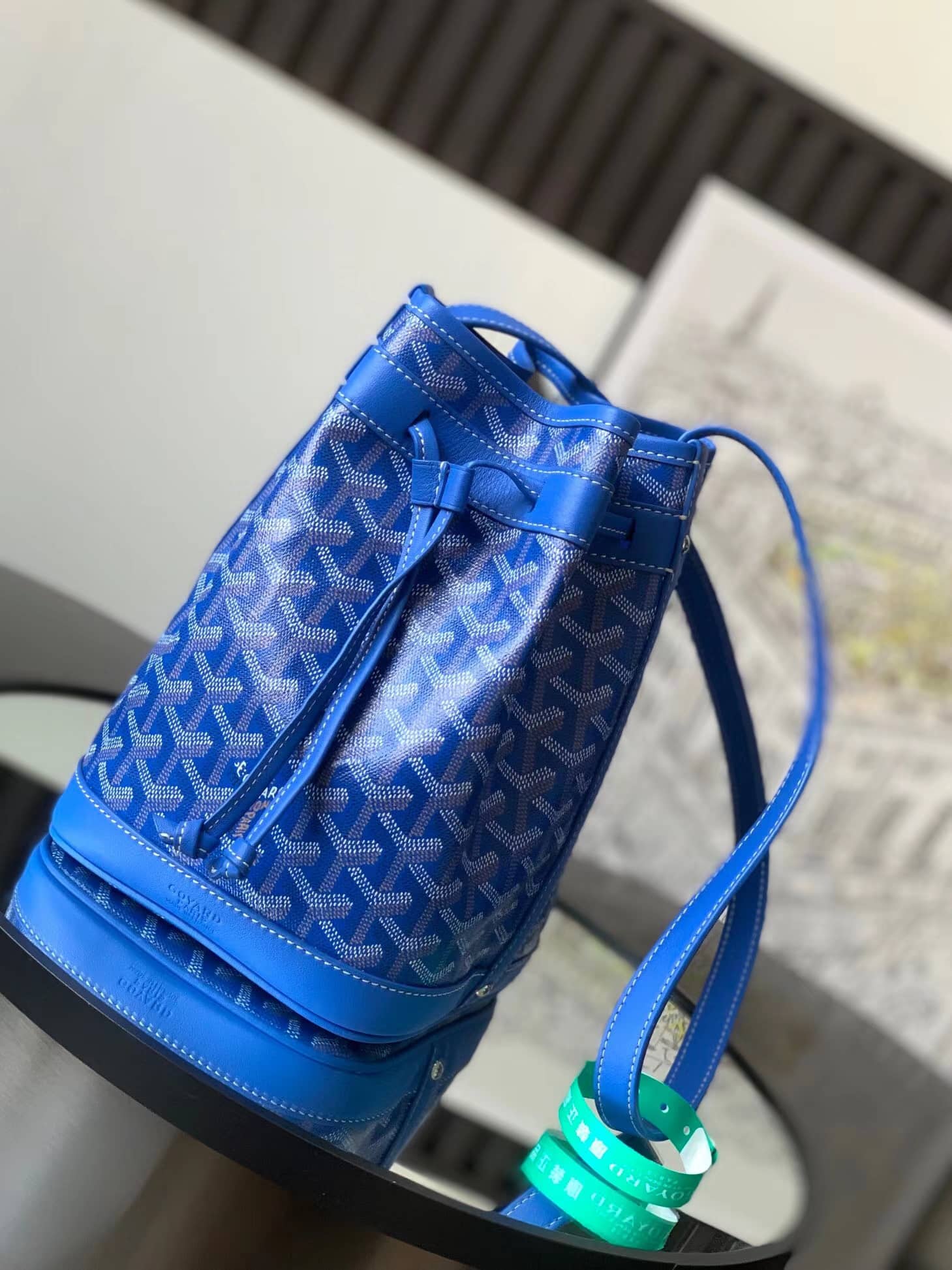 Goyard Petit Flot Bucket Bag Sky Blue