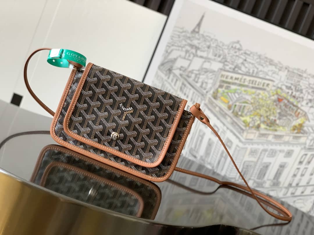 Goyard Plumet Pocket Wallet Black & Tan