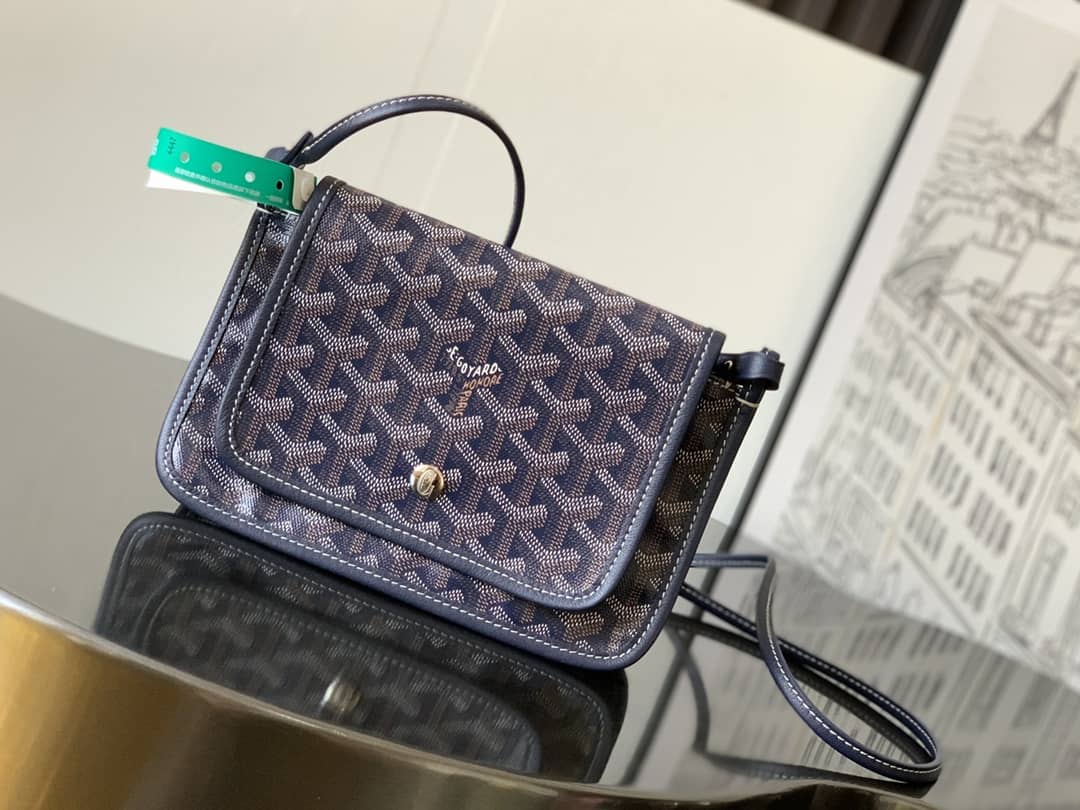 Goyard Plumet Pocket Wallet Navy Blue
