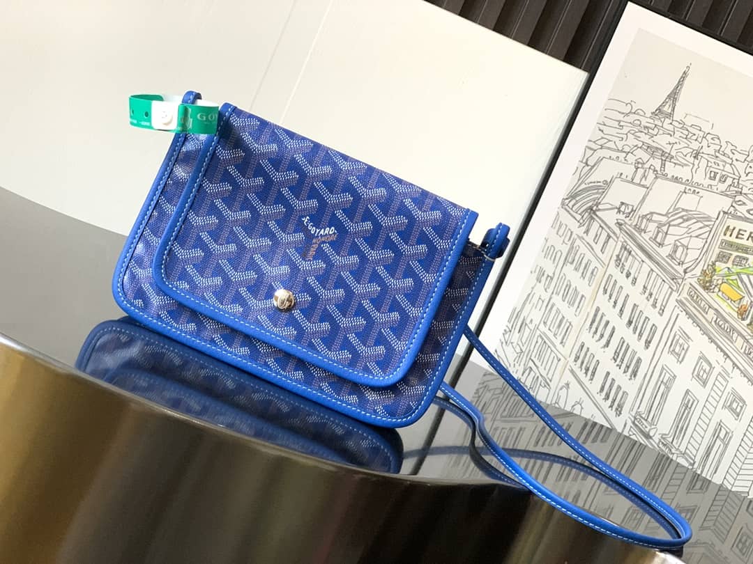 Goyard Plumet Pocket Wallet Sky Blue