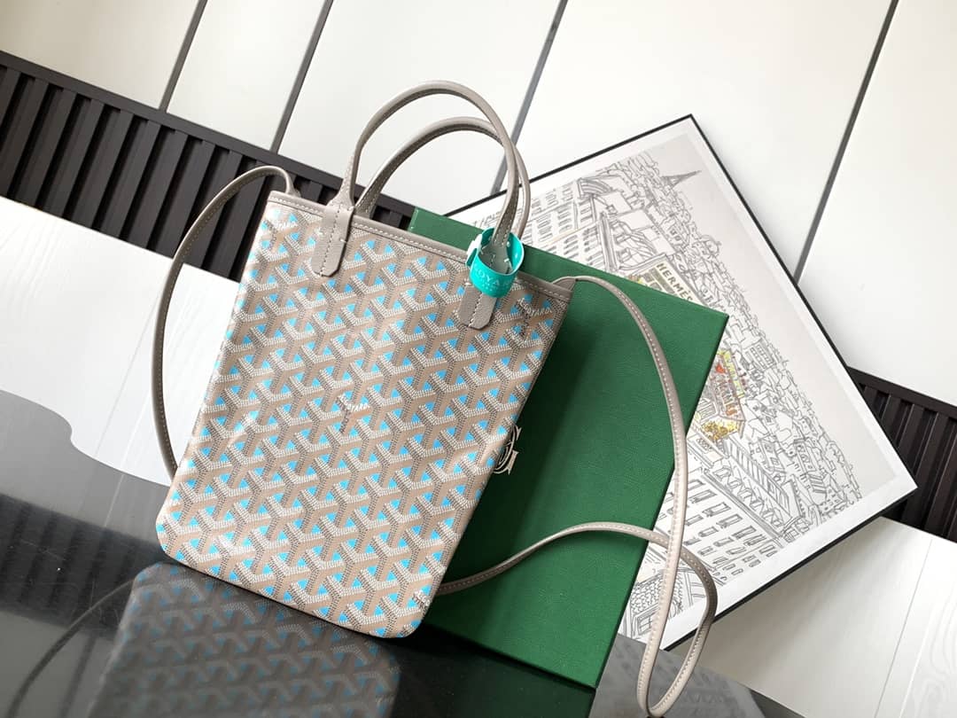 Goyard Poitiers Claire-Voie Bag Turquoise