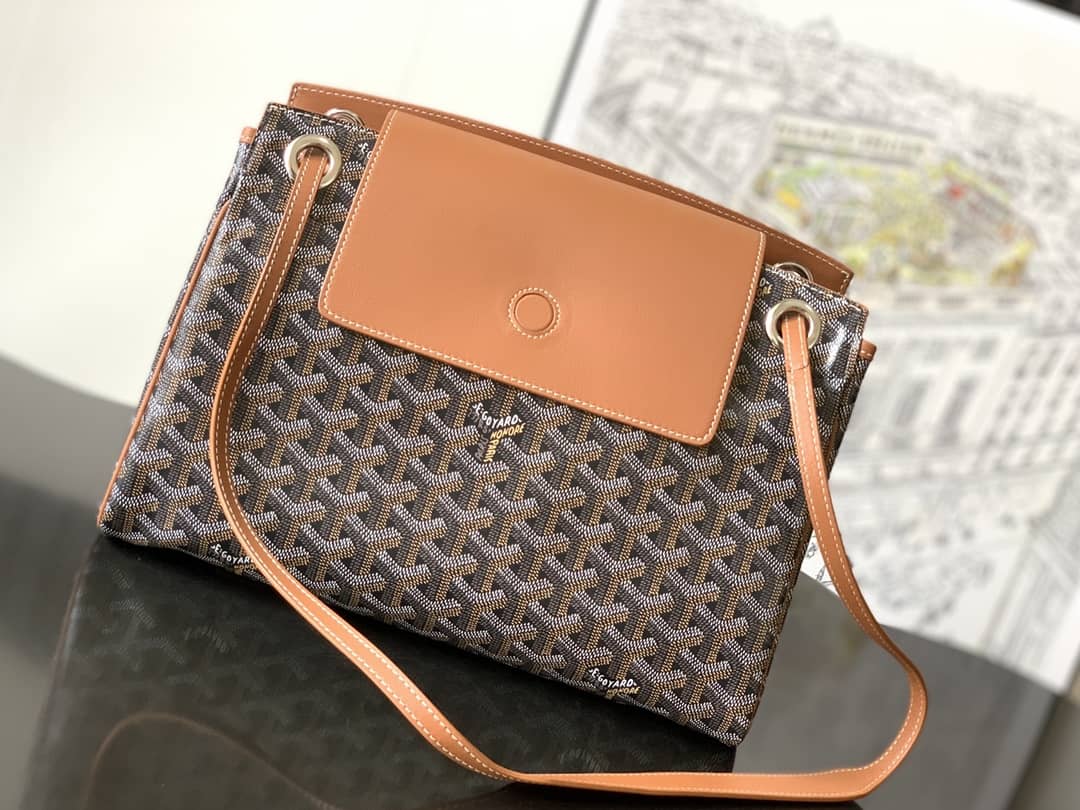 Goyard Rouette Souple Bag Black & Tan