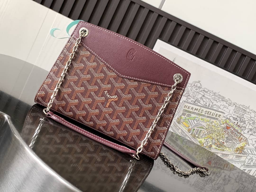 Goyard Rouette Structuré Mini Bag Burgundy