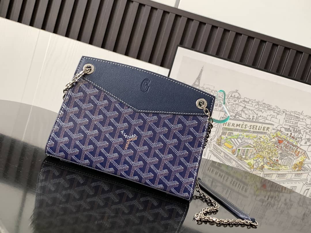 Goyard Rouette Structuré Mini Bag Navy Blue