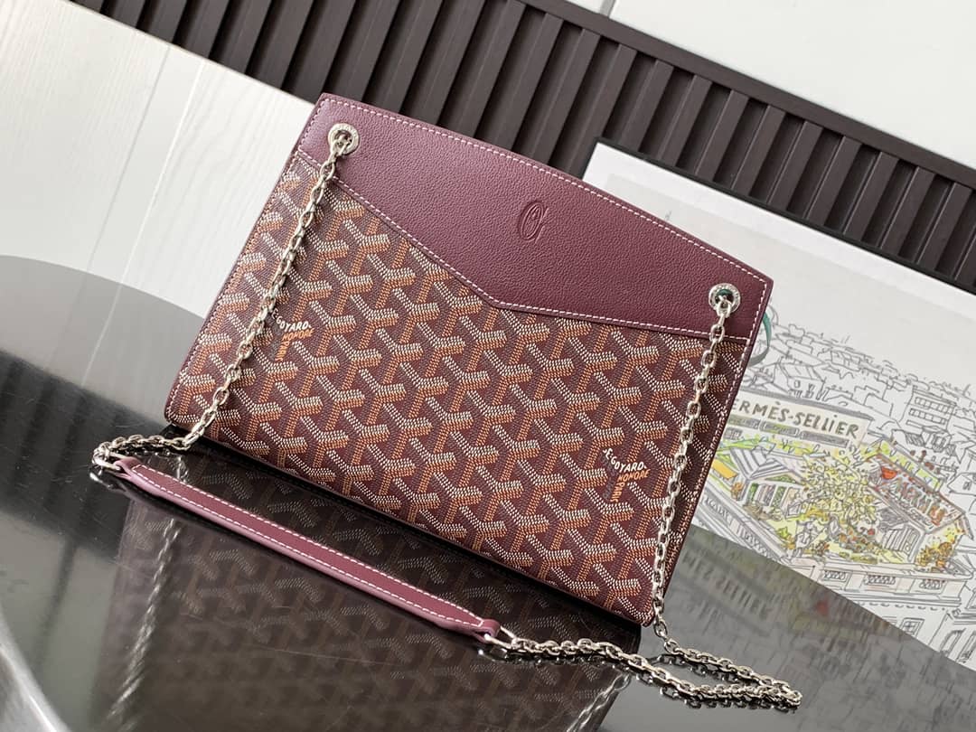 Goyard Rouette Structuré PM Bag Burgundy