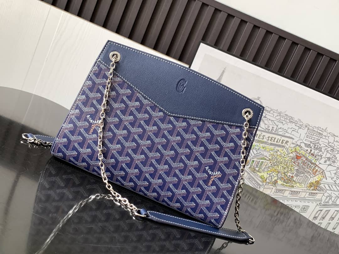 Goyard Rouette Structuré PM Bag Navy Blue