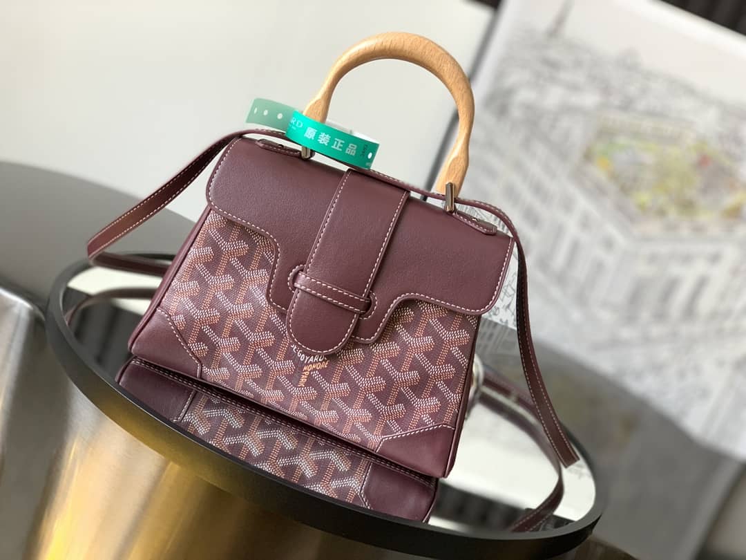 Goyard Saïgon Souple Mini Bag Burgundy
