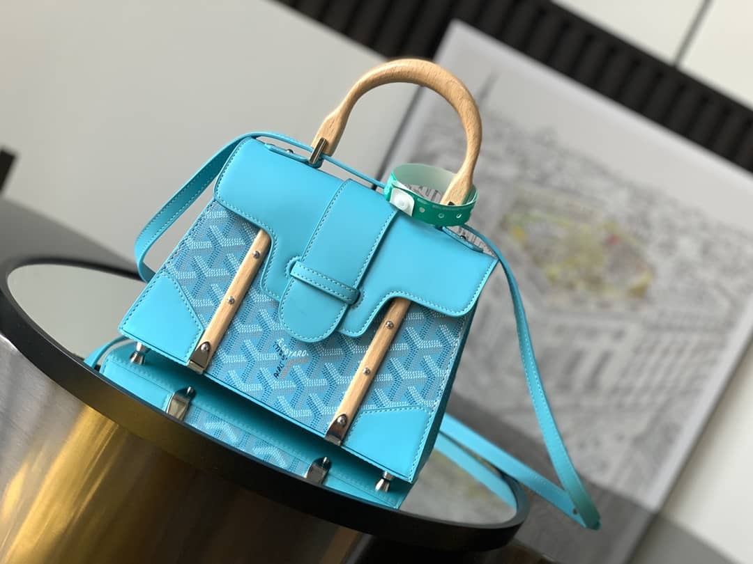 Goyard Saïgon Structuré Mini Bag Blue