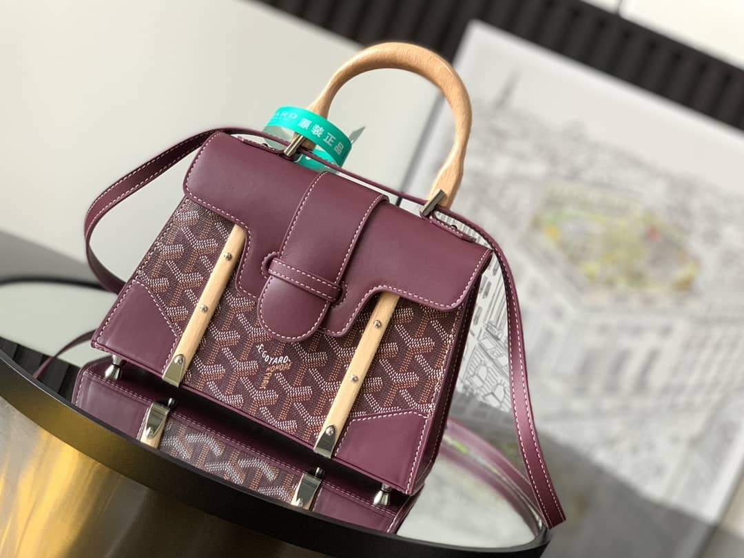 Goyard Saïgon Structuré Mini Bag Burgundy