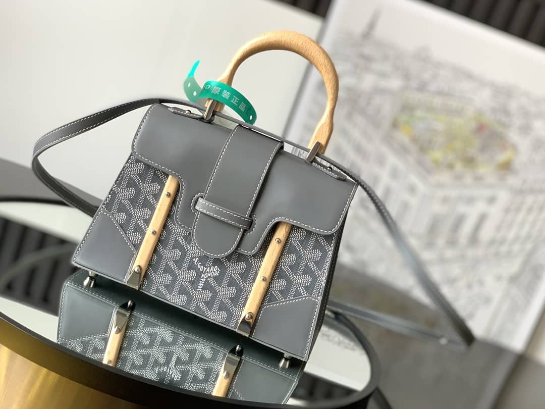 Goyard Saïgon Structuré Mini Bag Grey
