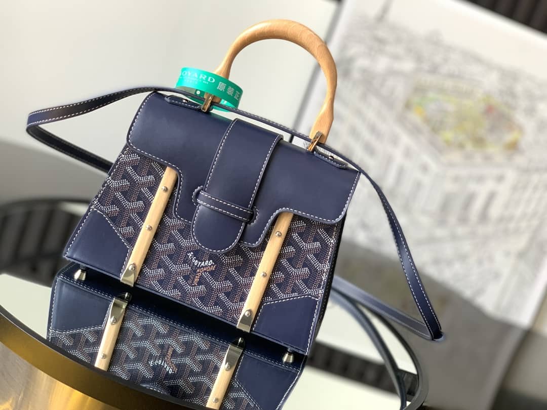 Goyard Saïgon Structuré Mini Bag Navy Blue
