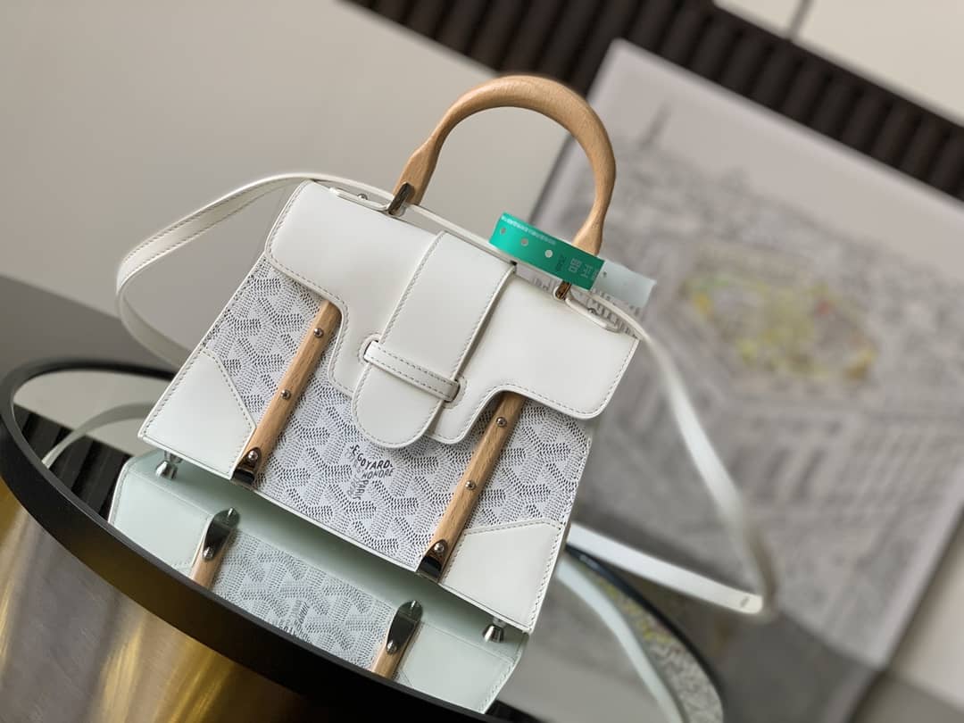 Goyard Saïgon Structuré Mini Bag White