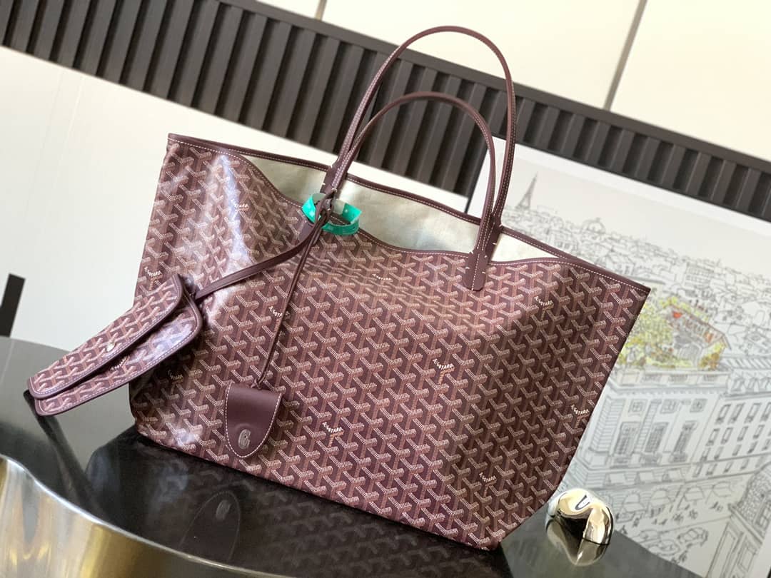 Goyard Saint Louis GM Bag Burgundy