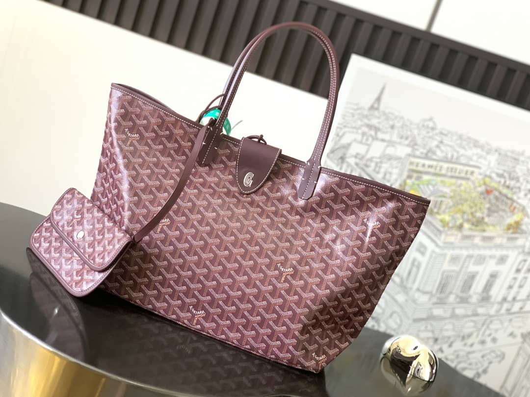 Goyard Saint Louis PM Bag Burgundy
