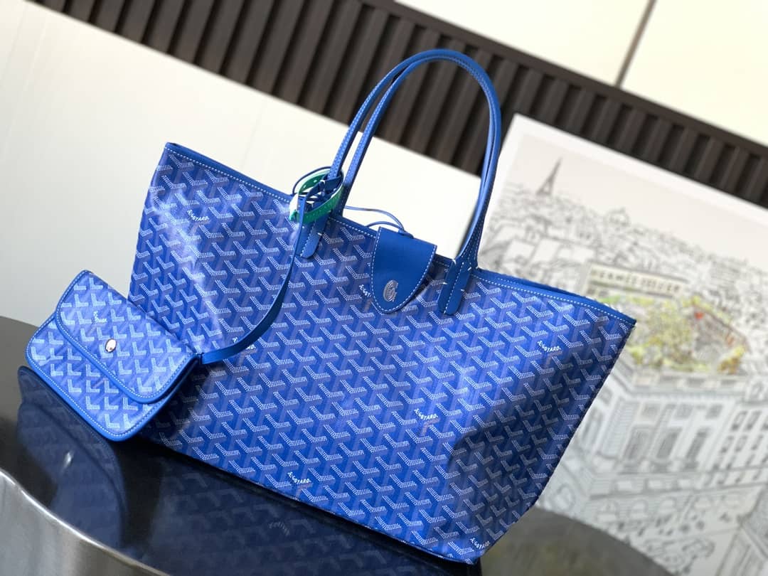 Goyard Saint Louis PM Bag Sky Blue