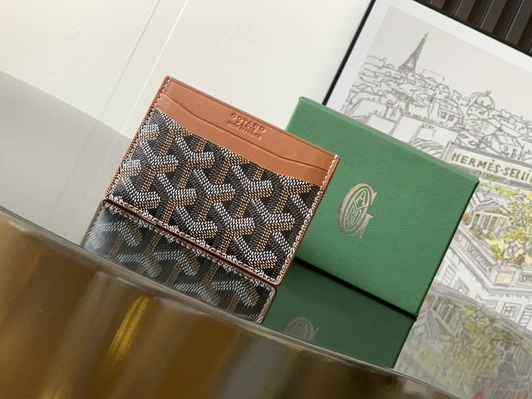 Goyard Saint-Sulpice Card Wallet Black & Tan