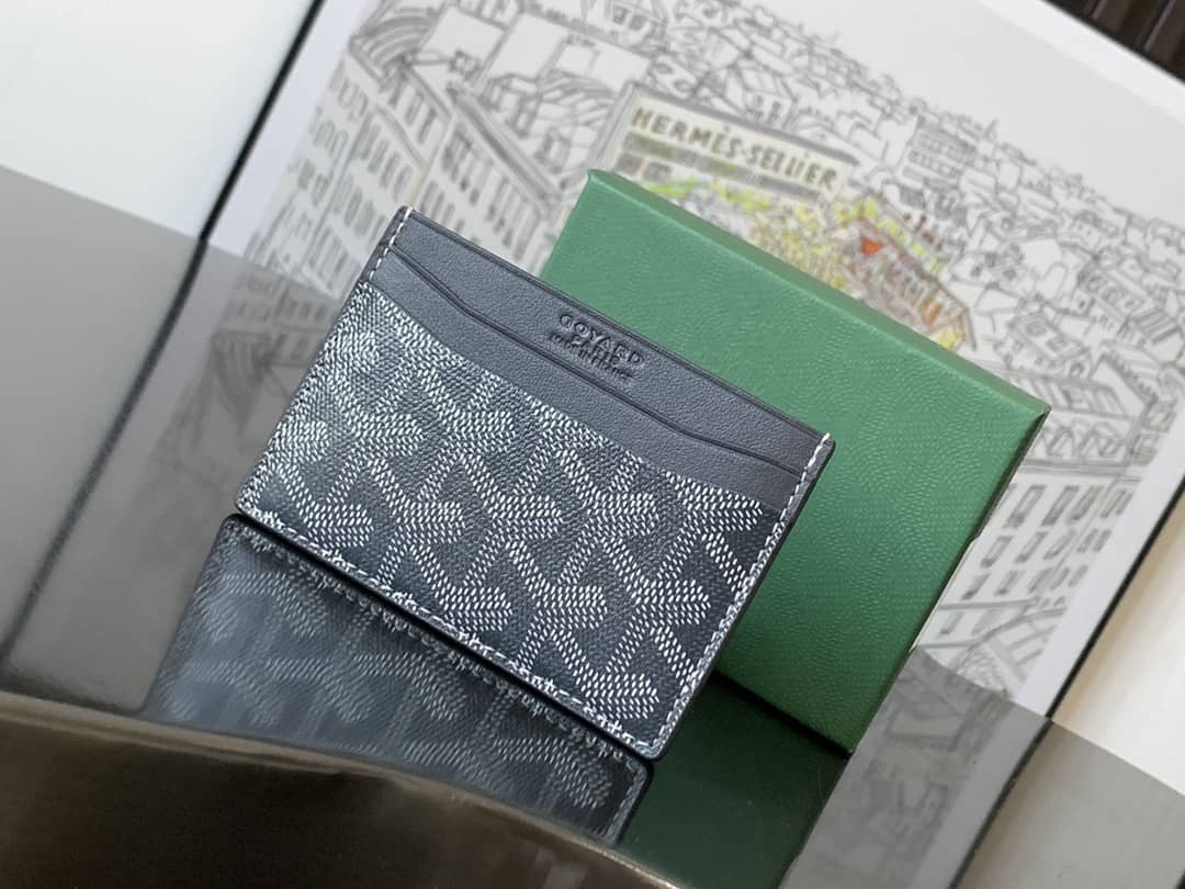 Goyard Saint-Sulpice Card Wallet Grey