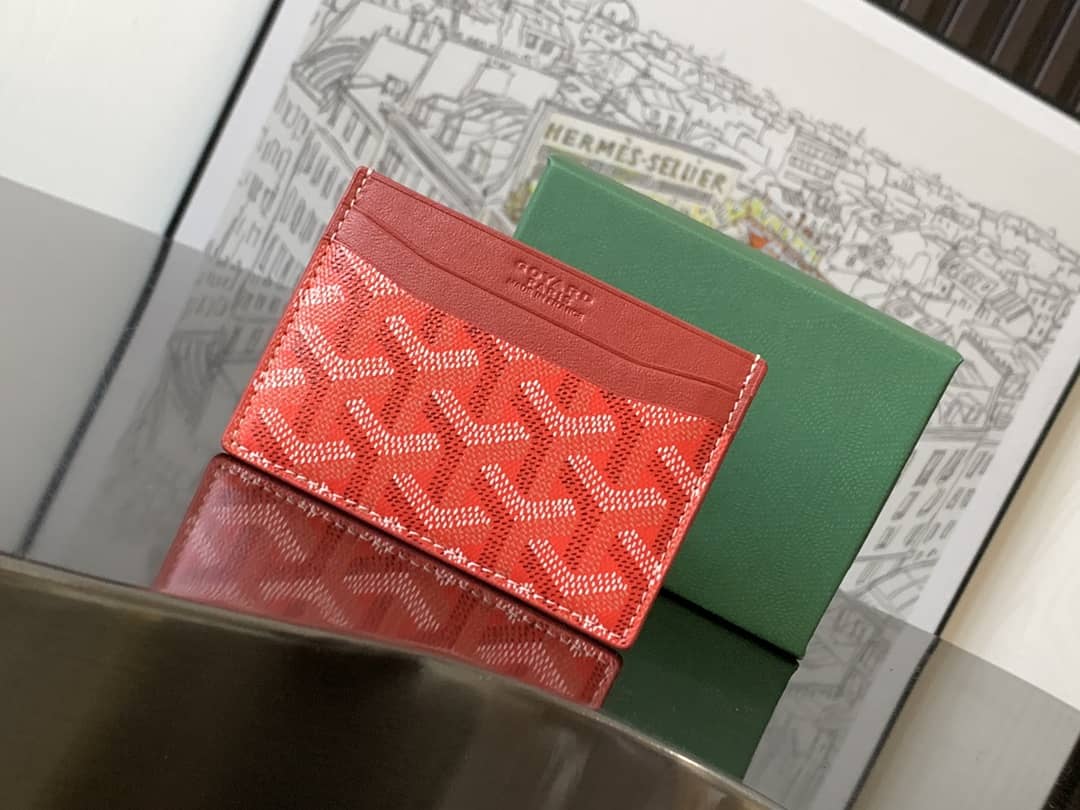 Goyard Saint-Sulpice Card Wallet Red
