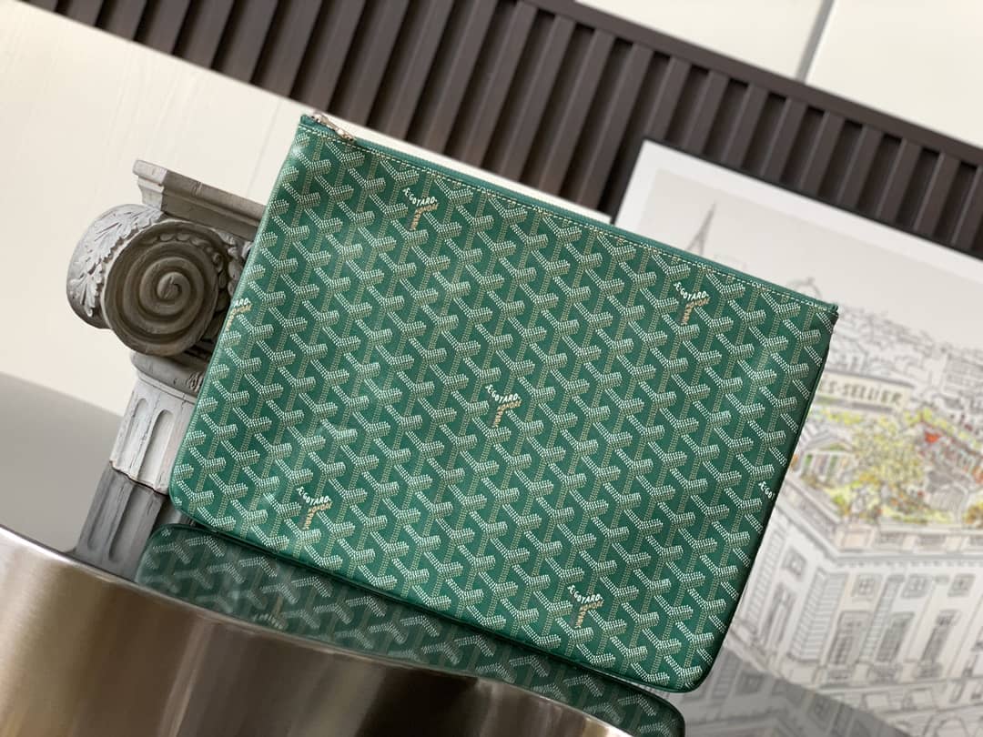Goyard Senat GM Pouch Green