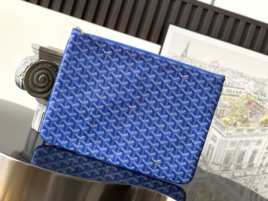 Goyard Senat GM Pouch Sky Blue