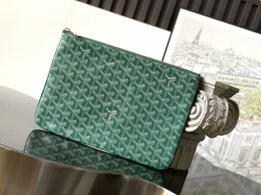 Goyard Sénat MM Pouch Green