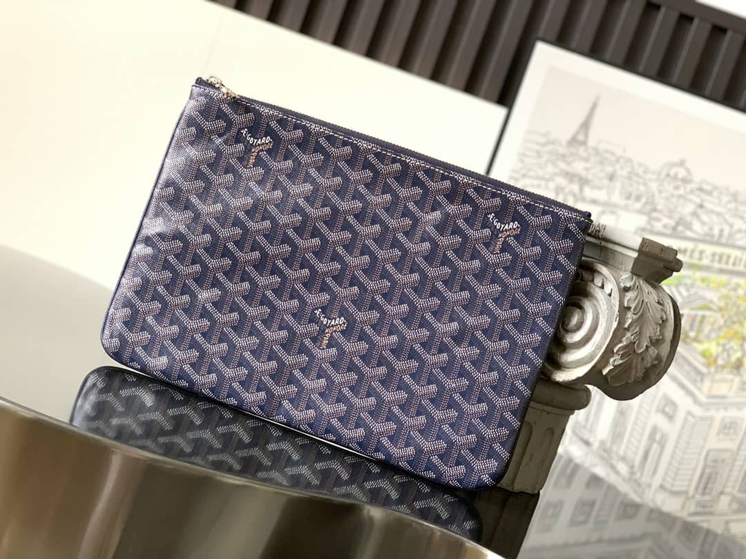 Goyard Sénat MM Pouch Navy Blue
