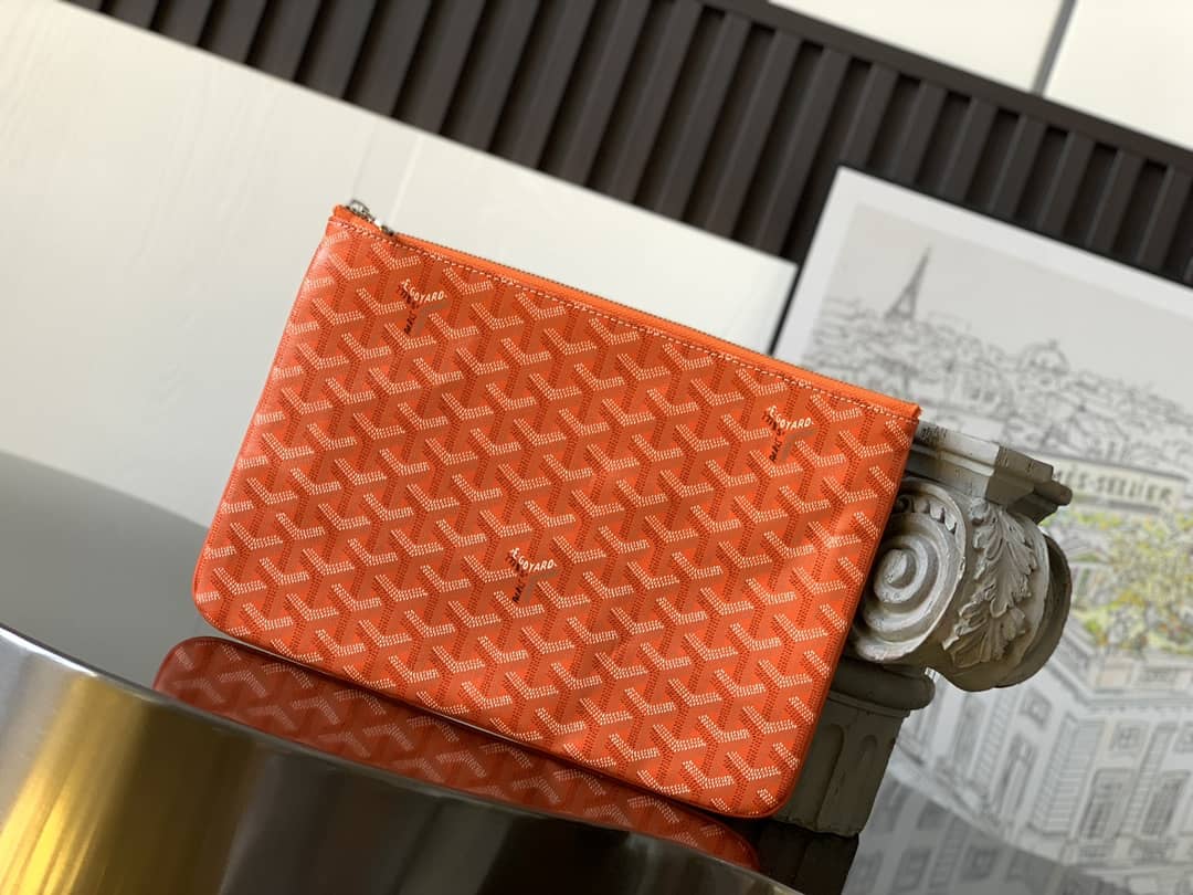 Goyard Sénat MM Pouch Orange