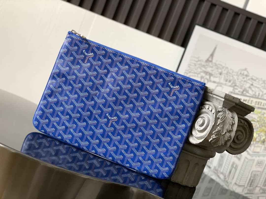 Goyard Sénat MM Pouch Sky Blue