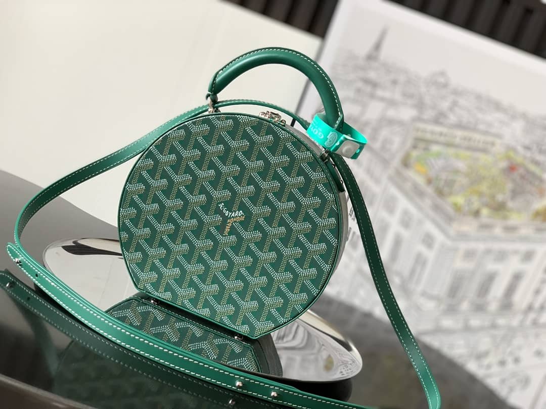 Goyard The Alto Hatbox Trunk Bag Green