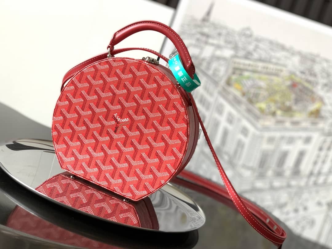 Goyard The Alto Hatbox Trunk Bag Red