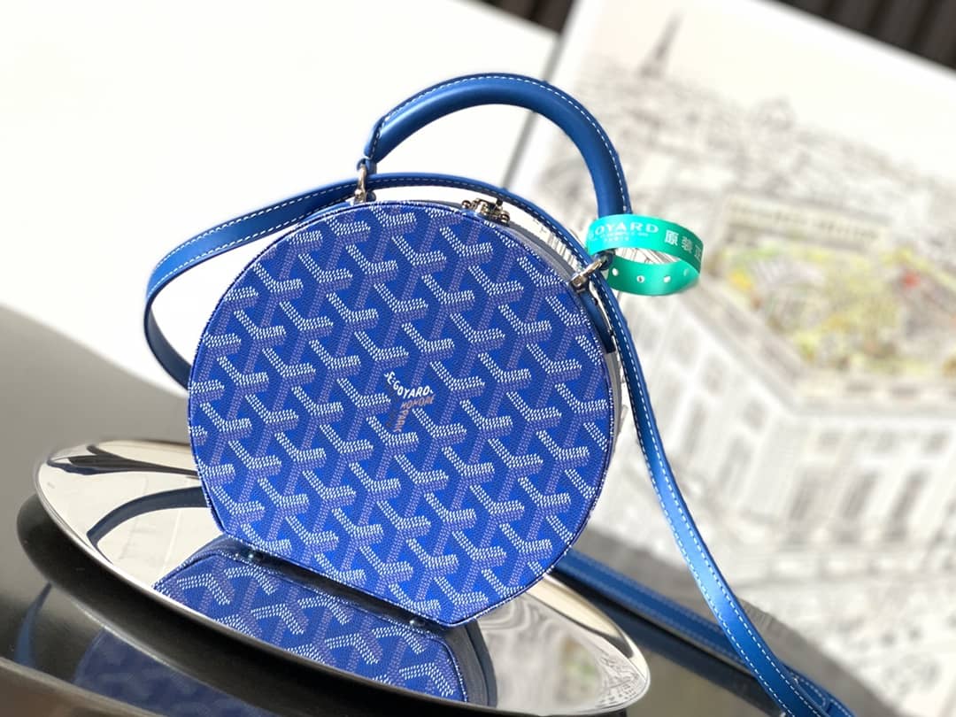 Goyard The Alto Hatbox Trunk Bag Sky Blue