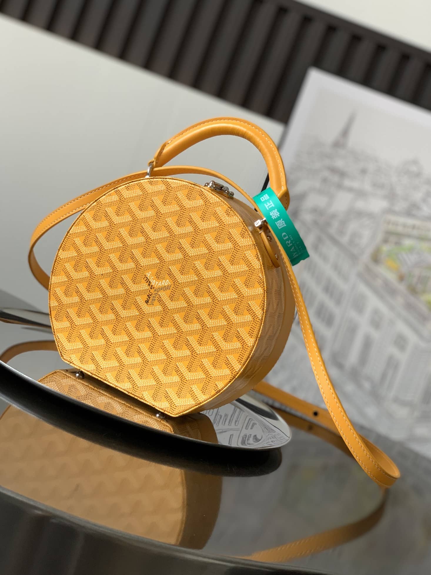 Goyard The Alto Hatbox Trunk Bag Yellow