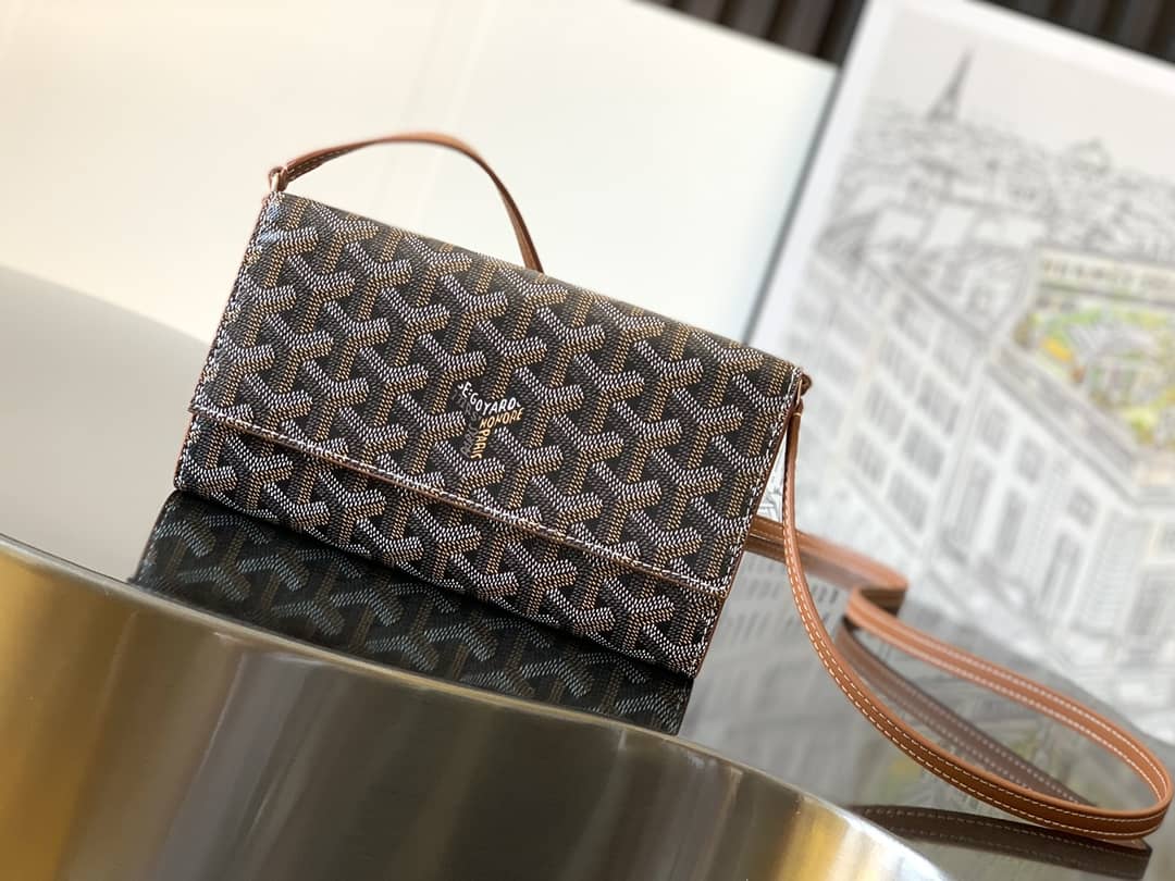 Goyard Varenne Continental Wallet Black & Tan