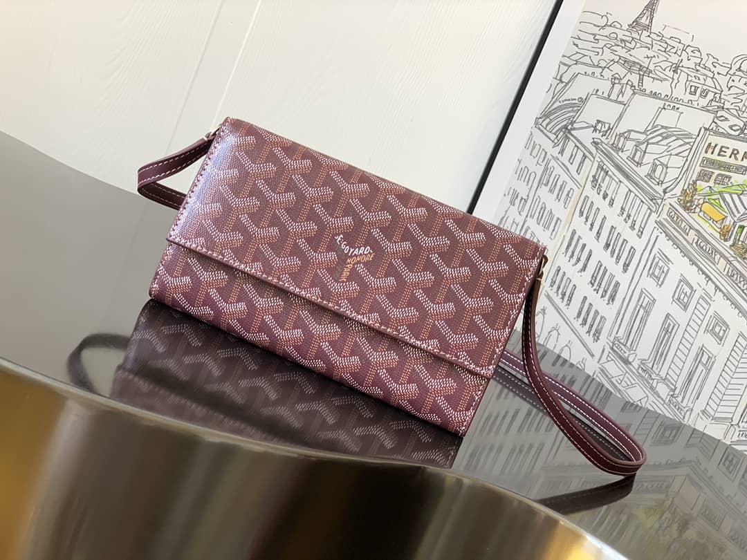 Goyard Varenne Continental Wallet Burgundy