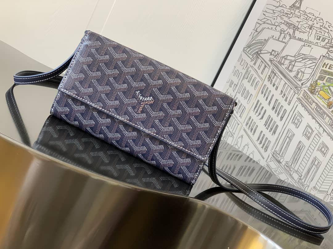 Goyard Varenne Continental Wallet Navy Blue