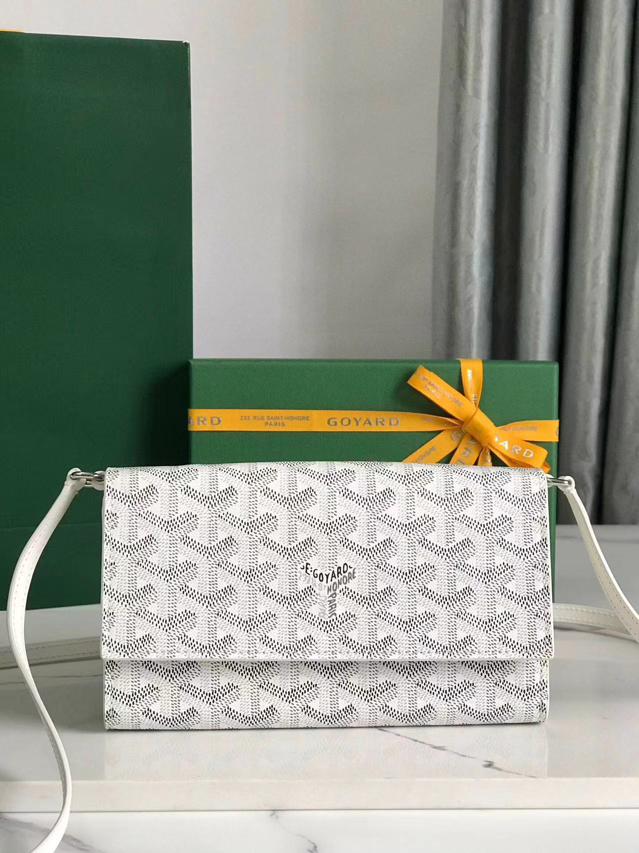 Goyard Varenne Continental Wallet White